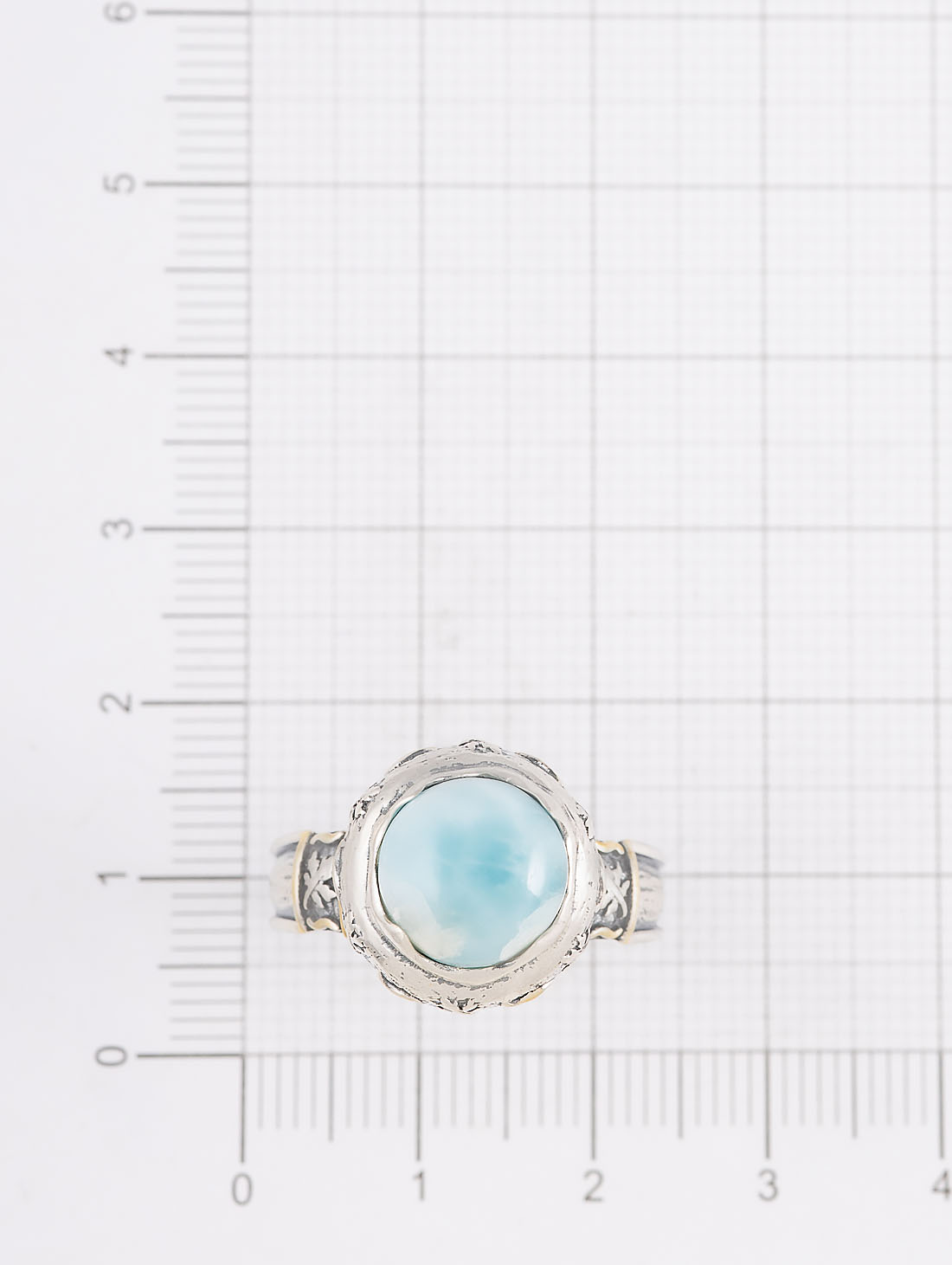 Rrr1346z Ларимар Кольцо (Ag 925)