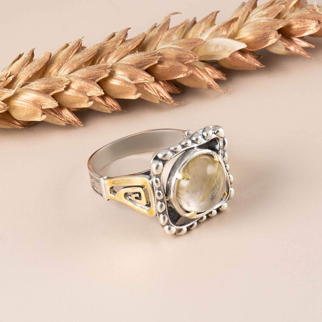 Rrr1341z Рутил Кольцо (Ag 925)