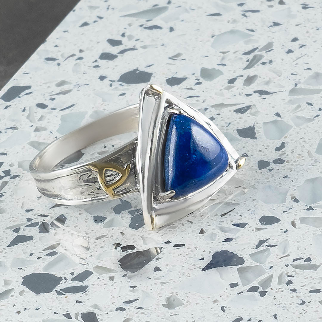 Rrr1337z13 Лазурит Кольцо (Ag 925)