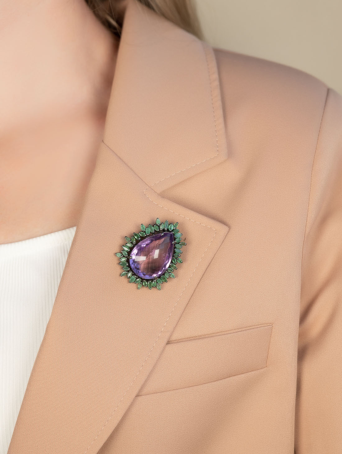 042340 Брошь-кулон (Ag 925)