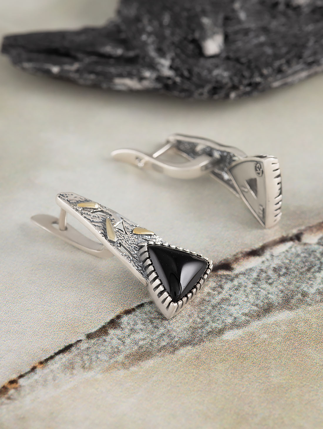 Err1495z Агат Серьги (Ag 925)