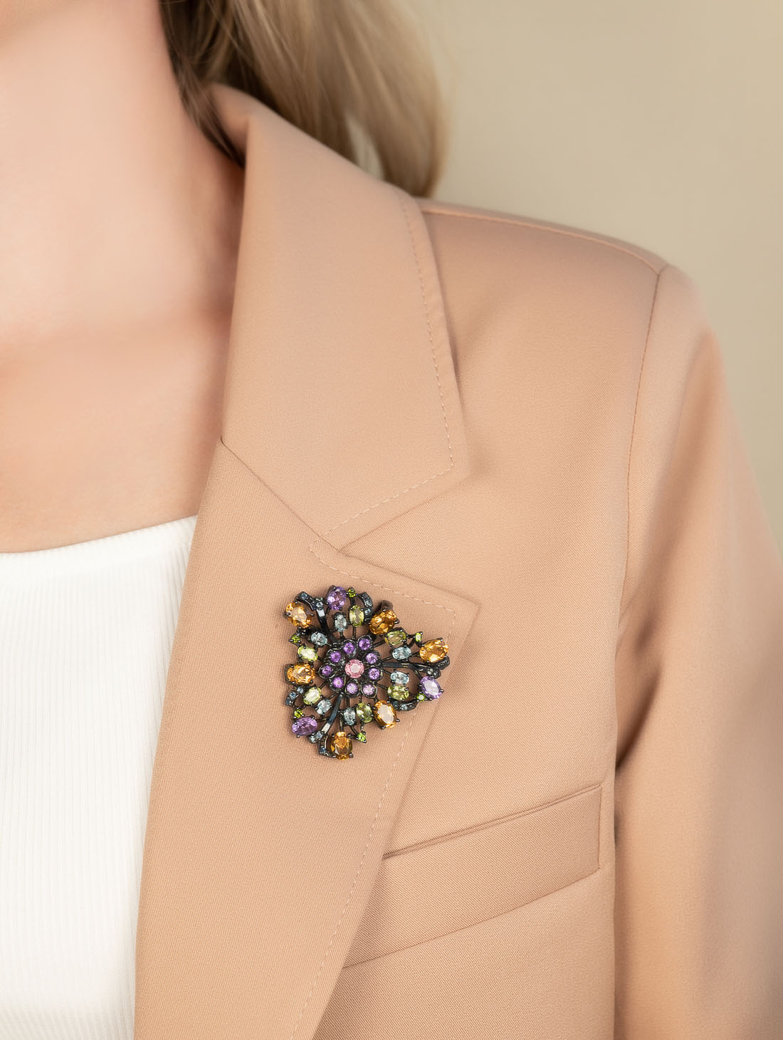 042394 Брошь-кулон (Ag 925)