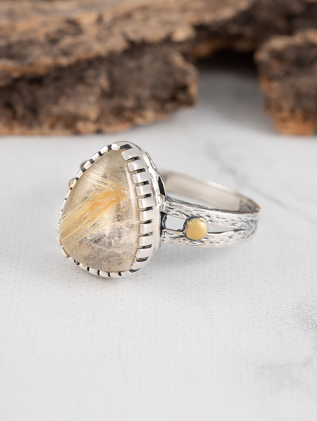 Rrr1483z Рутил Кольцо (Ag_925)