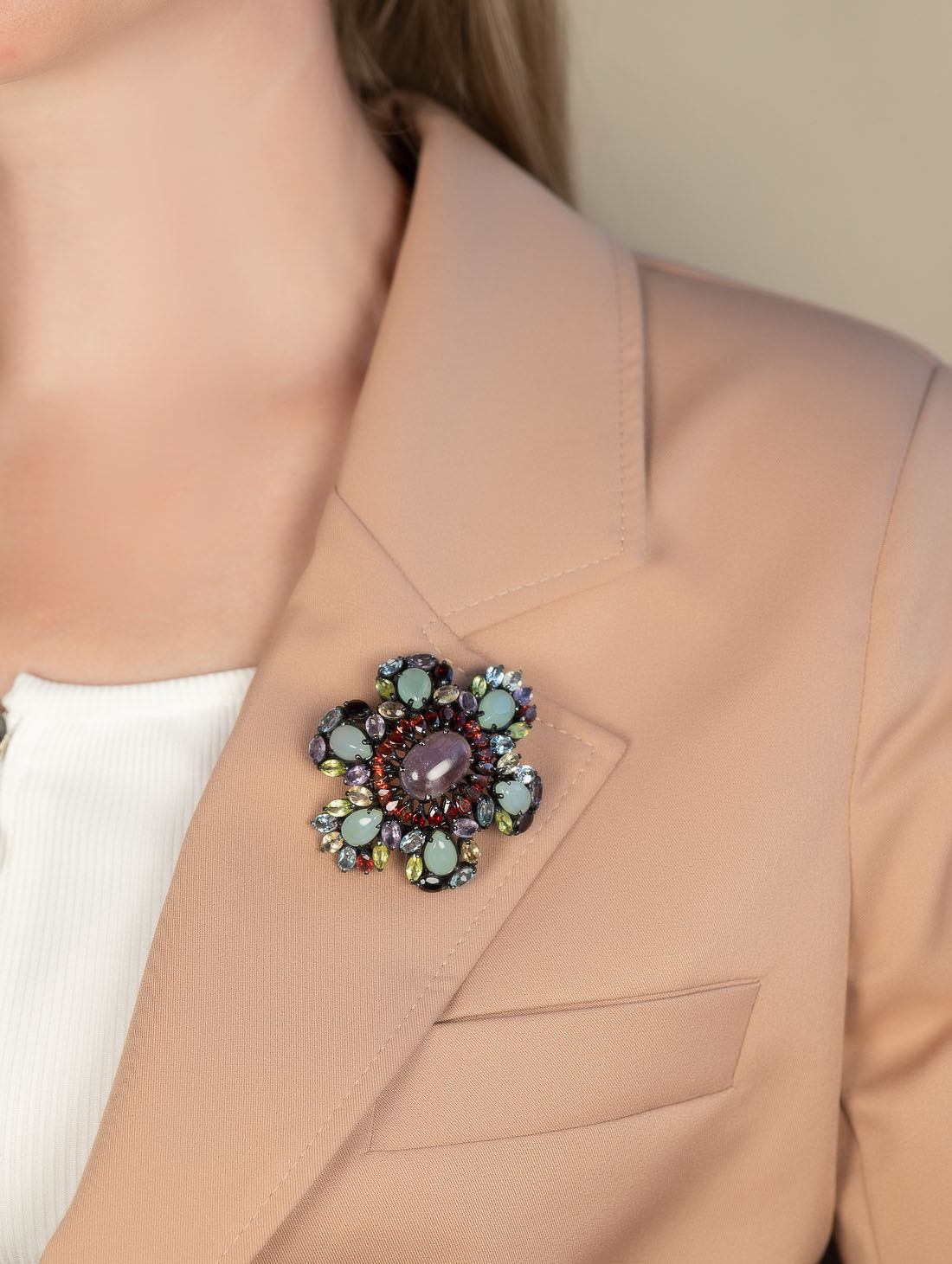 042383 Брошь-кулон (Ag 925)