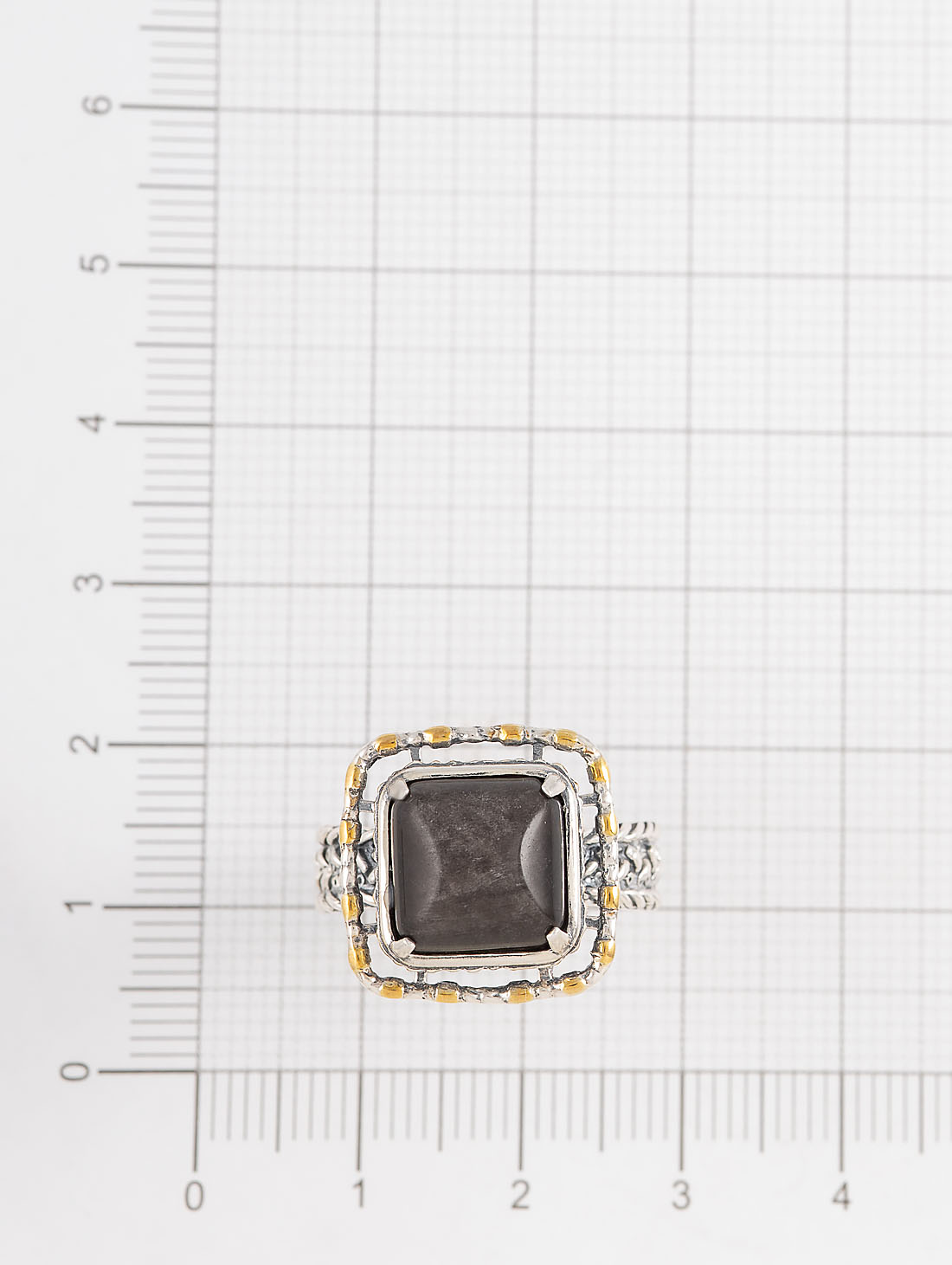 Rrr1324z Обсидиан Кольцо (Ag_925)