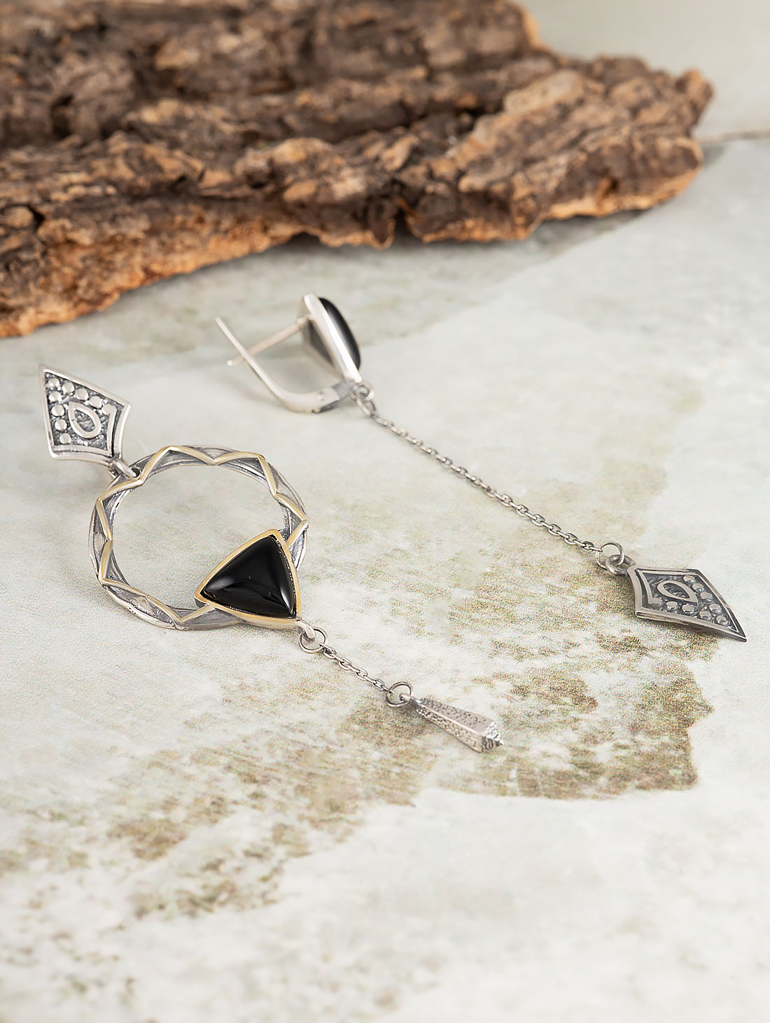 Err1199z Агат Серьги (Ag_925)