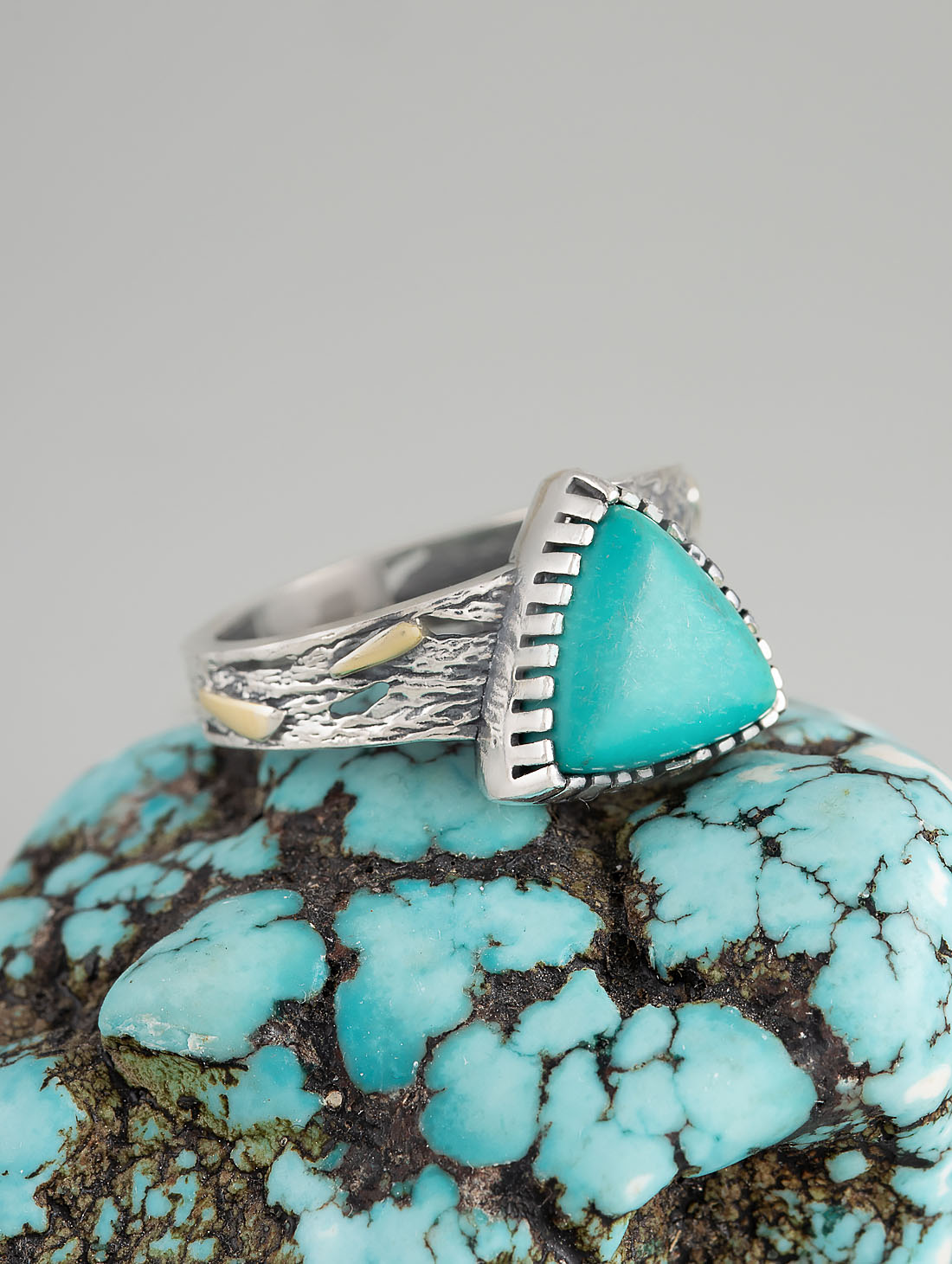 Rrr1495z Бирюза Кольцо (Ag 925)