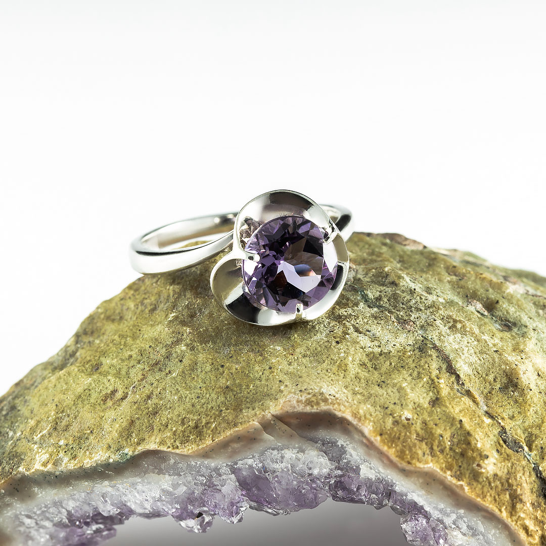 0274R Аметист Кольцо (Ag 925)