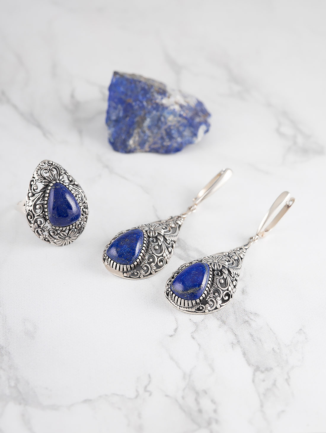 Rrr1475z Лазурит Кольцо (Ag 925)