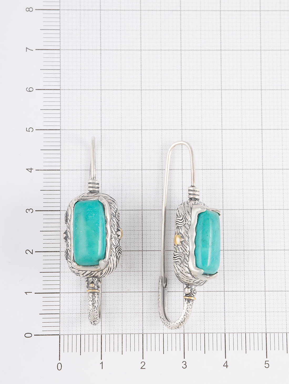 Err1350z Бирюза Серьги (Ag 925)