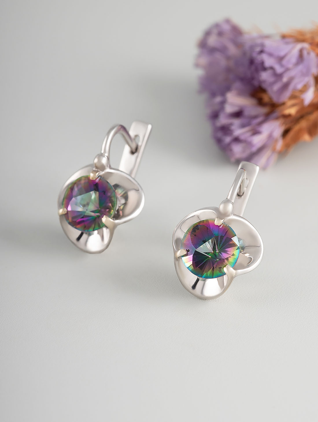 1274R Хрусталь М Серьги (Ag 925)