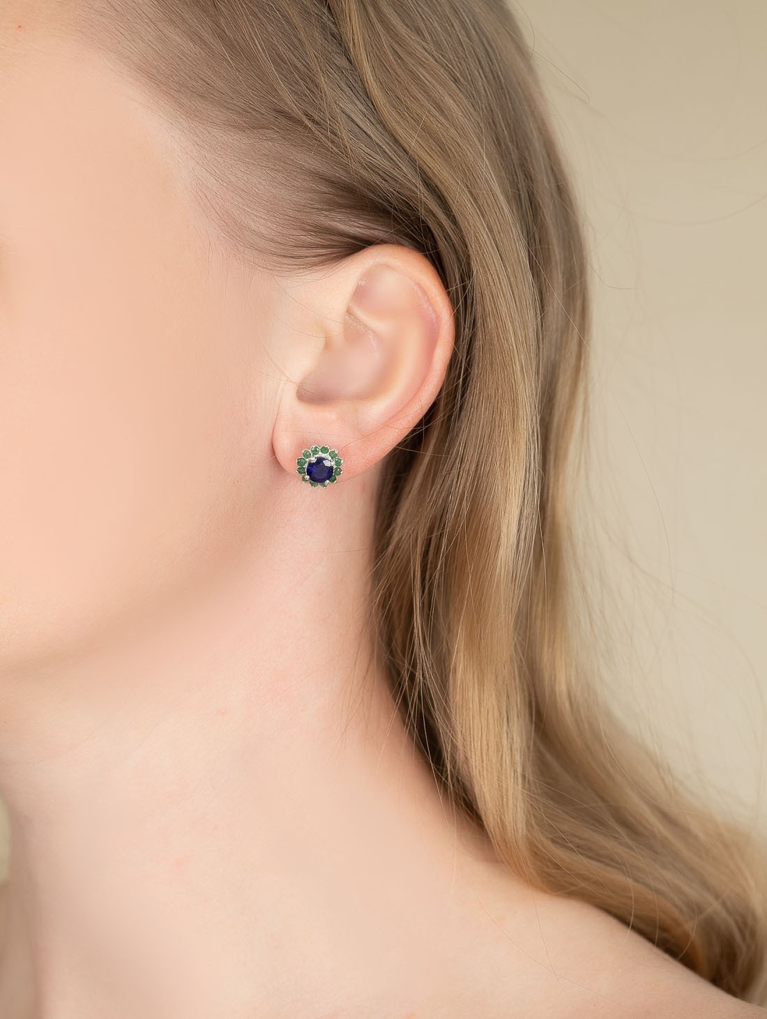 9393 Серьги пуссеты (Ag 925)