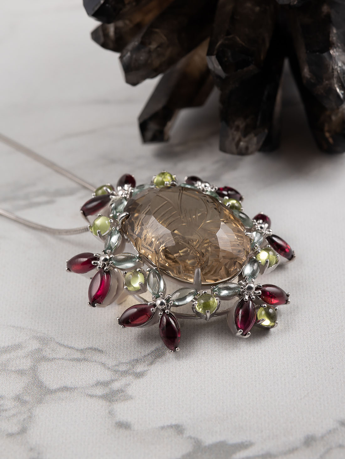 042385 Брошь-кулон (Ag 925)