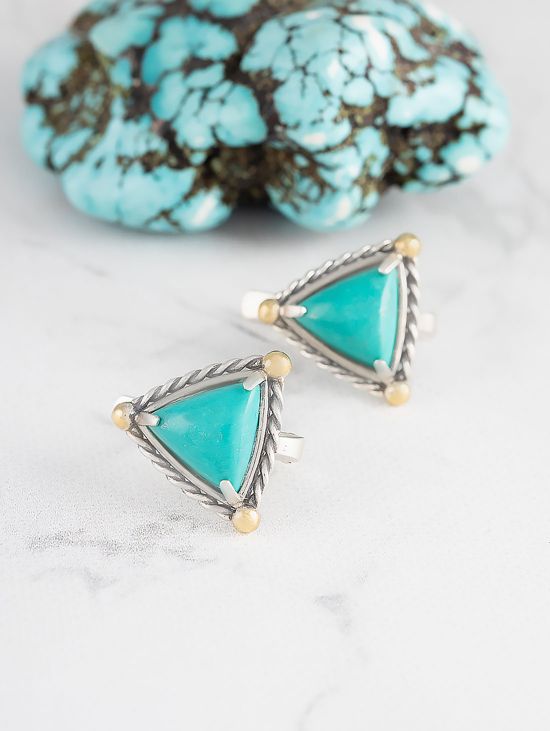 Err1482z Бирюза Серьги (Ag 925)