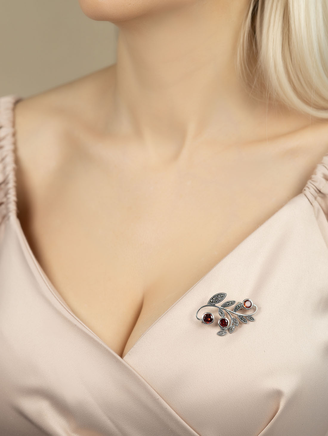 91653 Брошь (Ag 925)