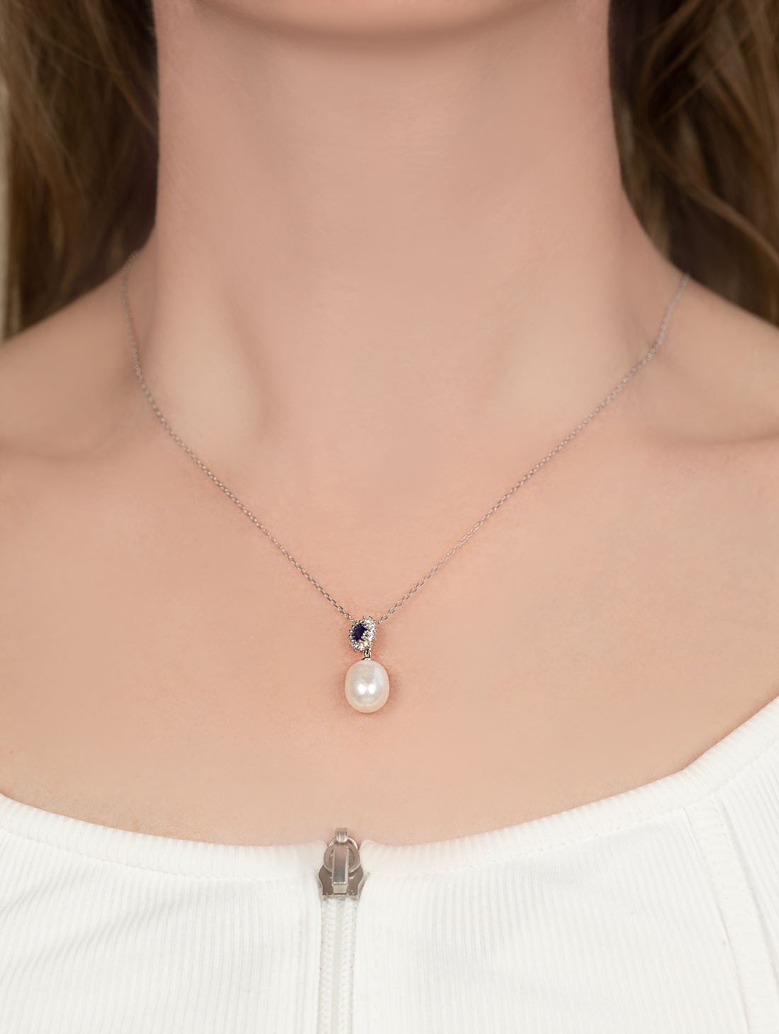 999948 Колье (Ag 925)