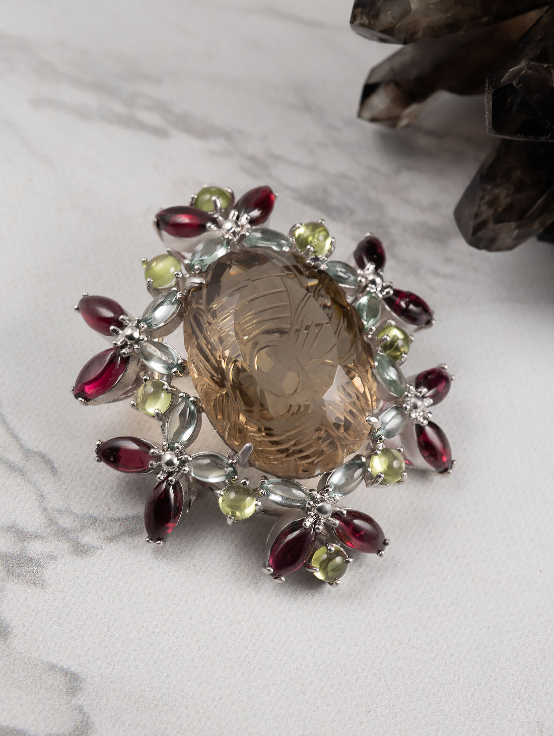 042385 Брошь-кулон (Ag 925)