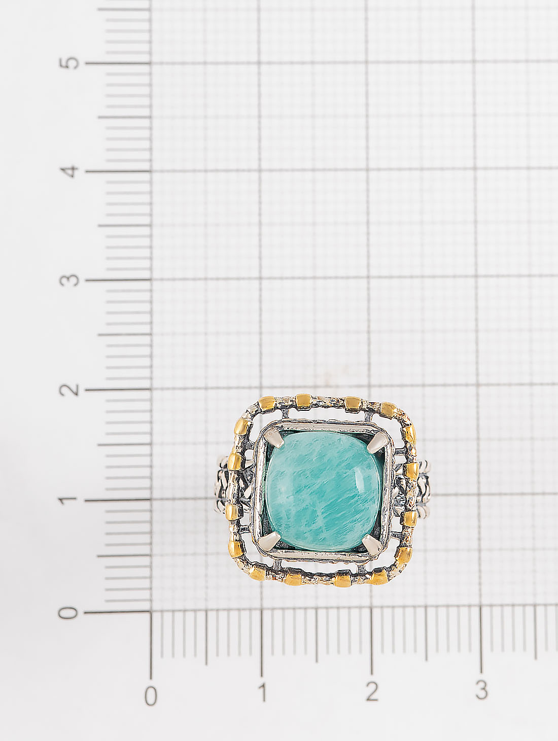 Rrr1324z Амазонит Кольцо (Ag 925)