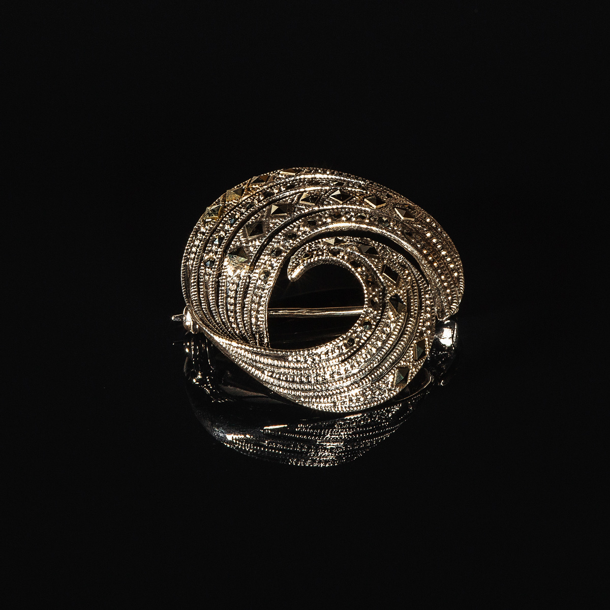 02040 Брошь (Ag 925)