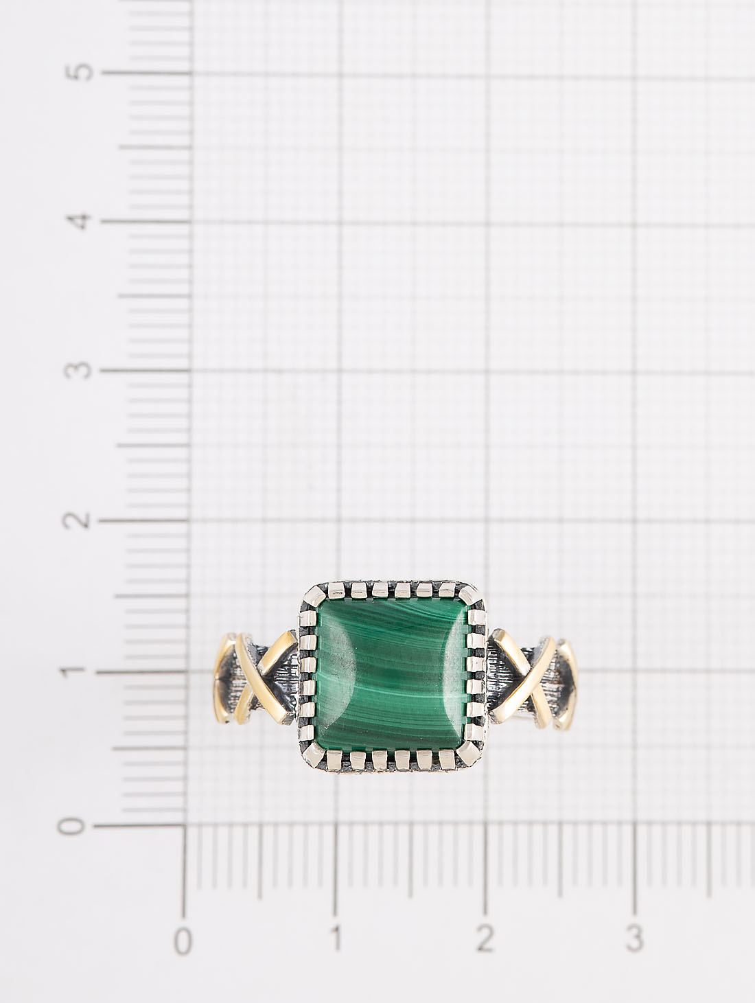 Rrr1506z Малахит Кольцо (Ag 925)