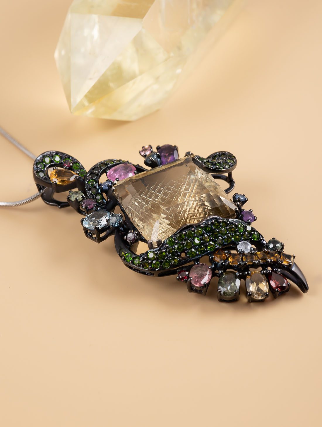 042387 Брошь-кулон (Ag 925)