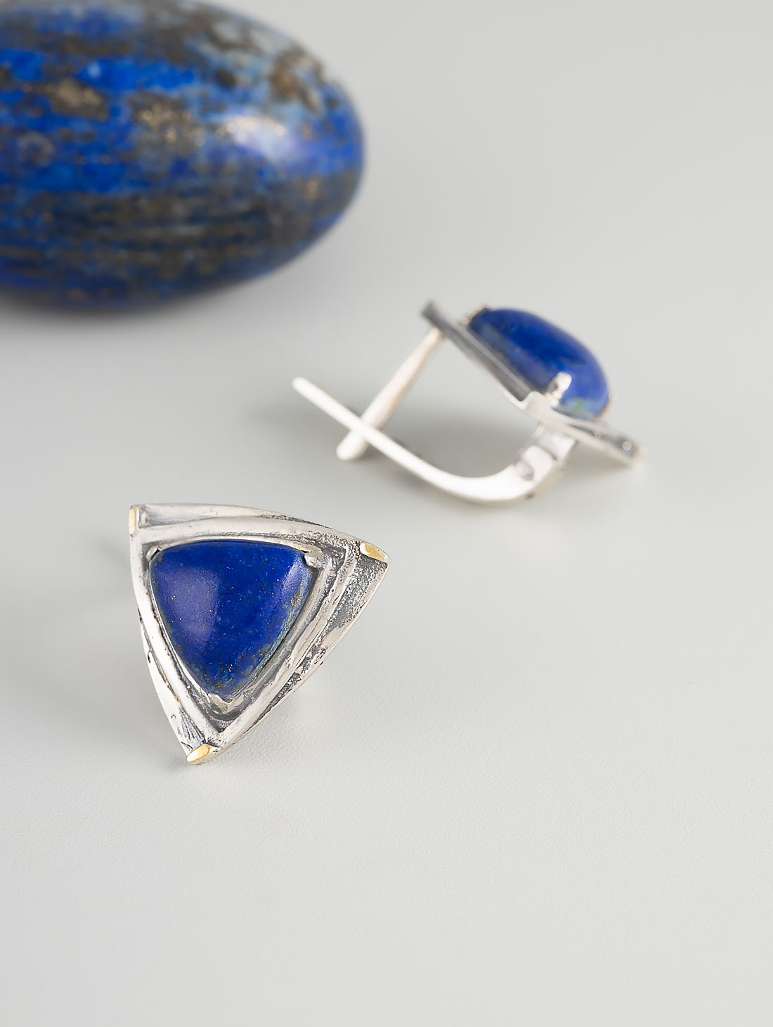 Err1337z Лазурит Серьги (Ag 925)