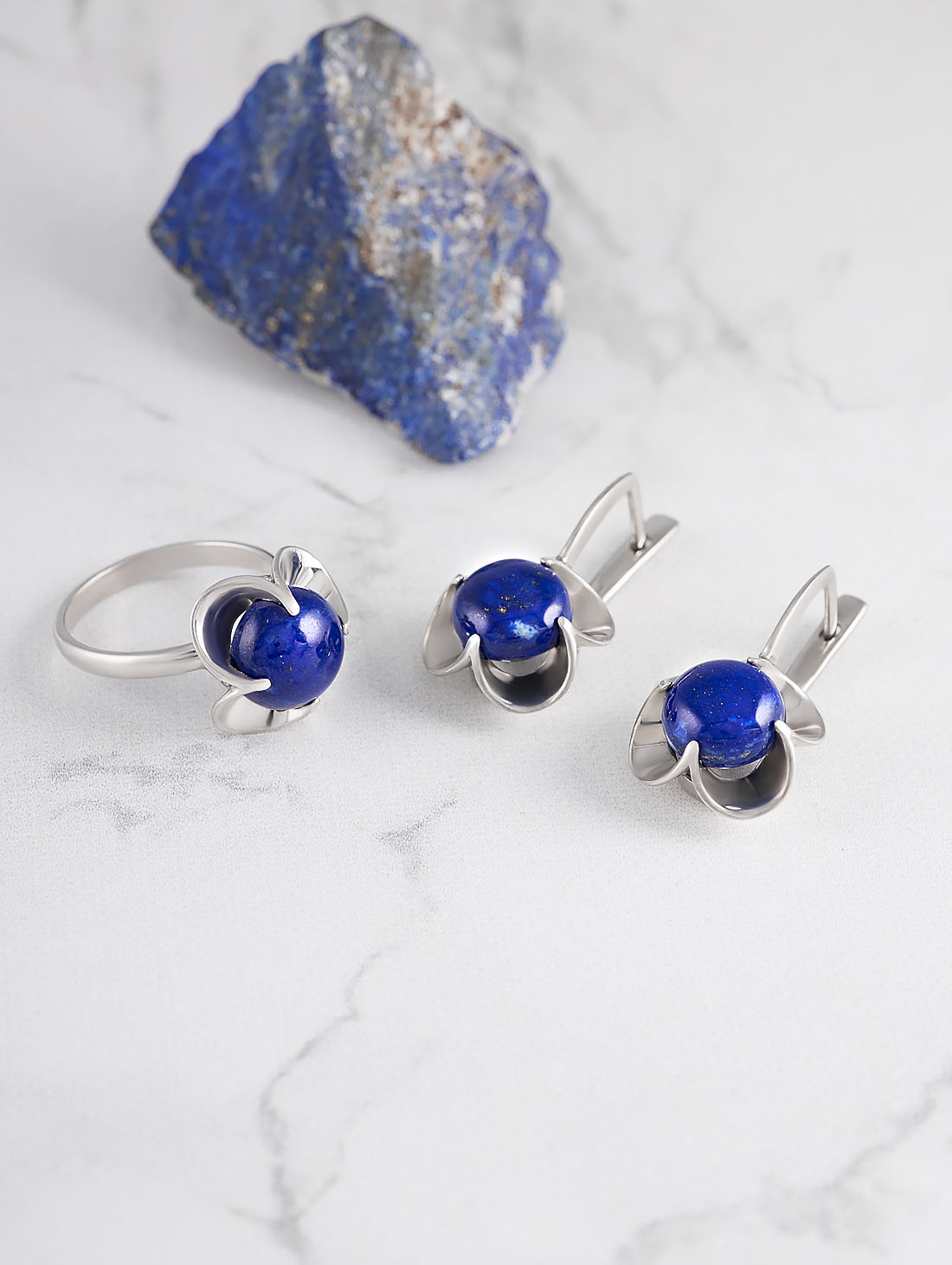 0271R Лазурит Кольцо (Ag 925)