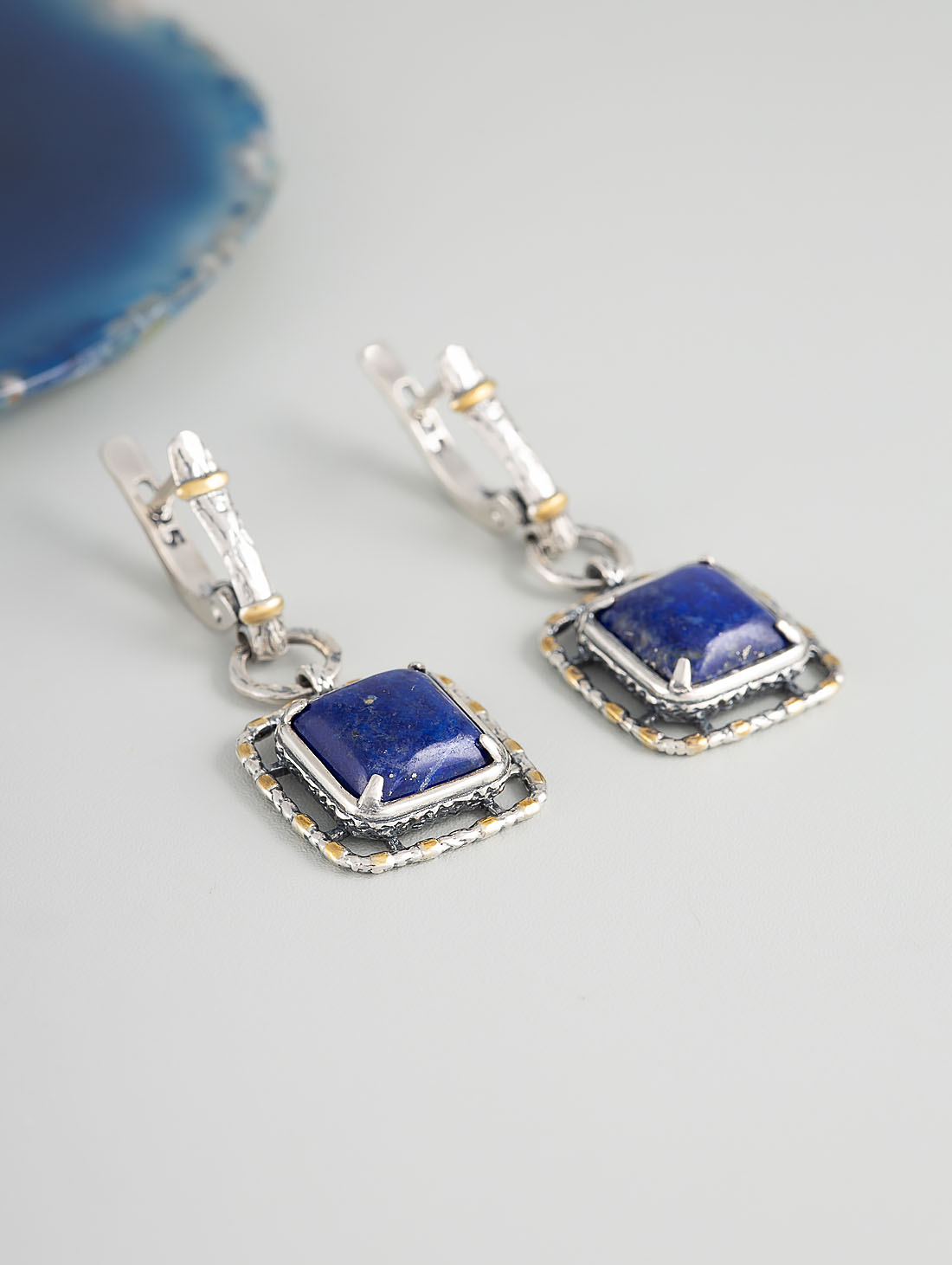 Err1324z Лазурит Серьги (Ag 925)