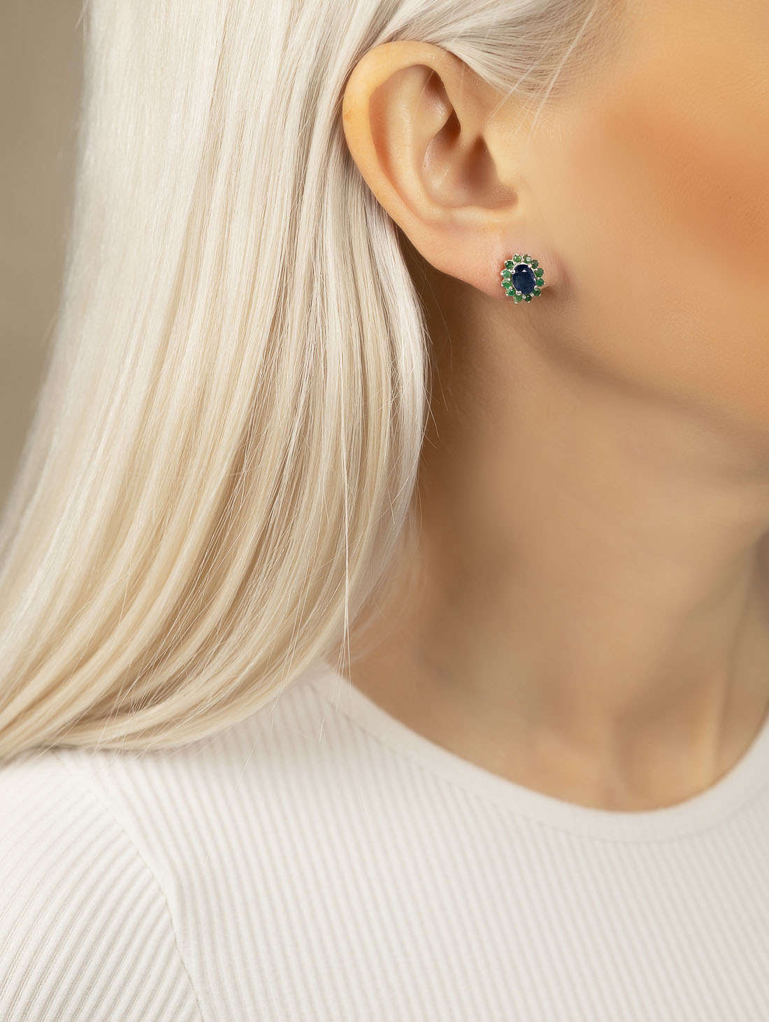 9395 Серьги пуссеты (Ag 925)