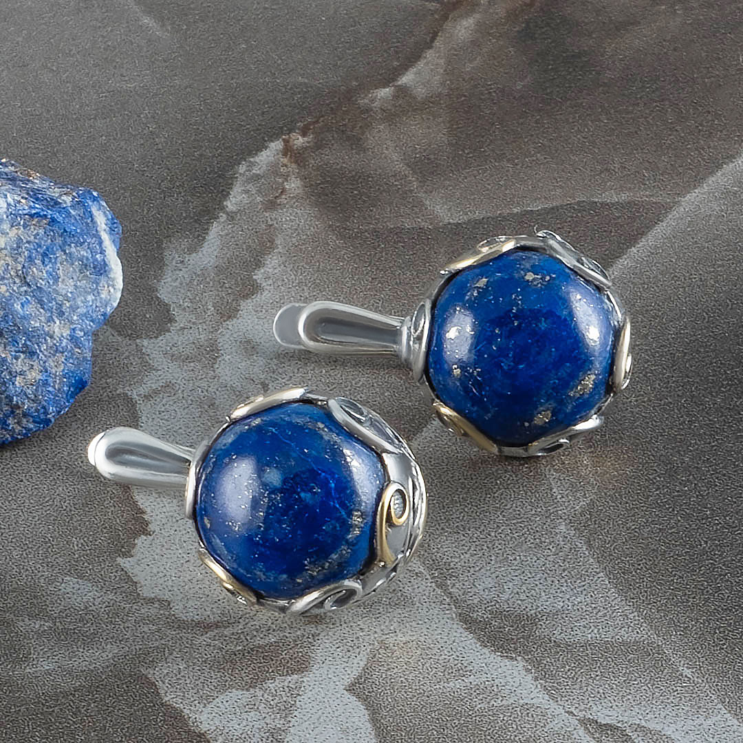Err1351z Лазурит Серьги (Ag 925)