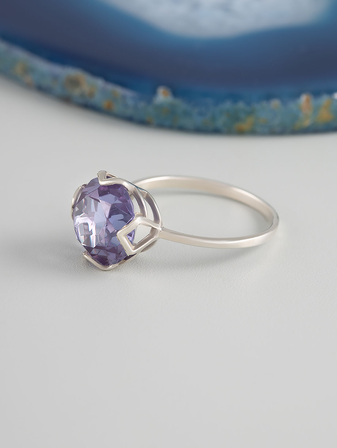 0490R Александрит Кольцо (Ag 925)