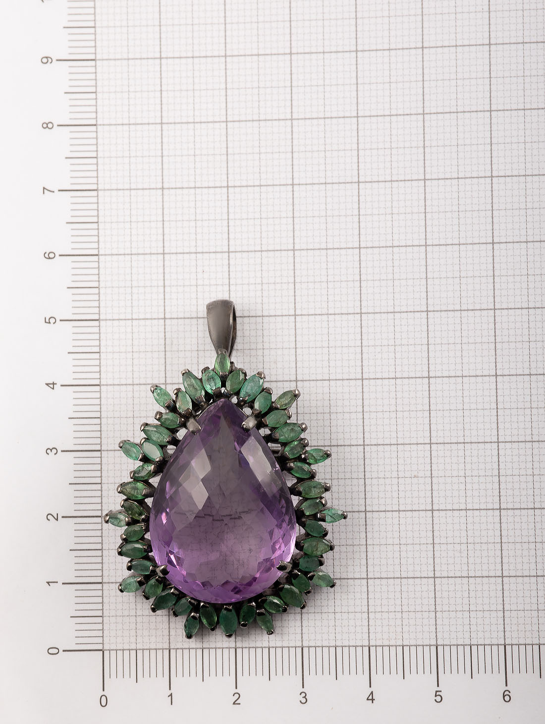 042340 Брошь-кулон (Ag 925)