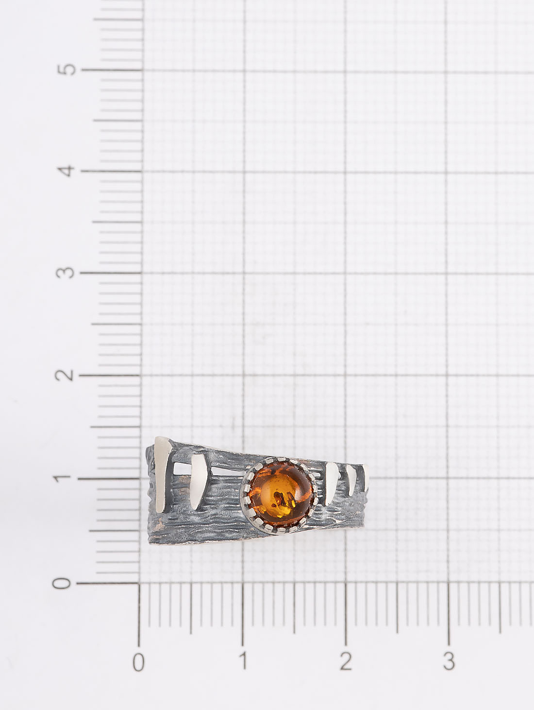 Rrr1498 Янтарь Кольцо (Ag 925)