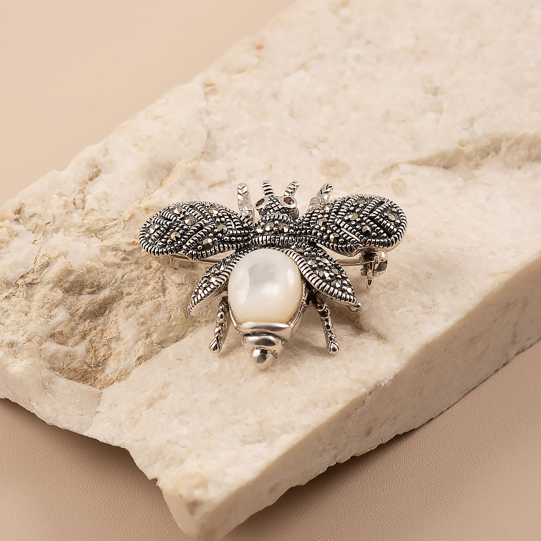 080122 Брошь (Ag 925)