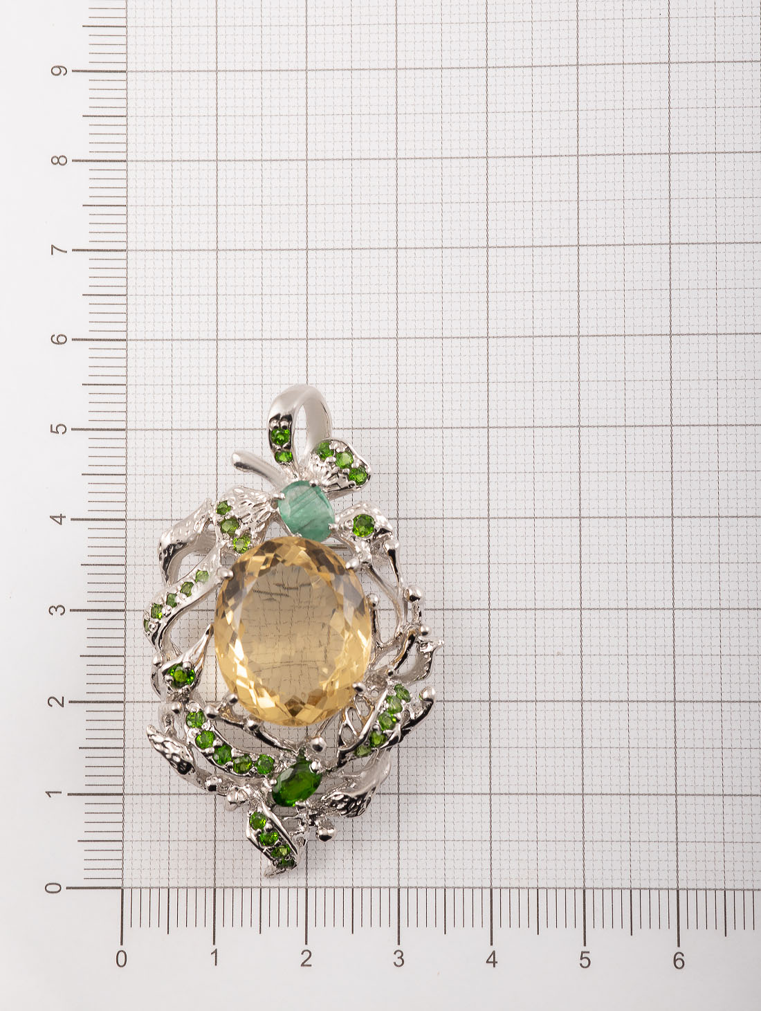 042376 Брошь-кулон (Ag 925)