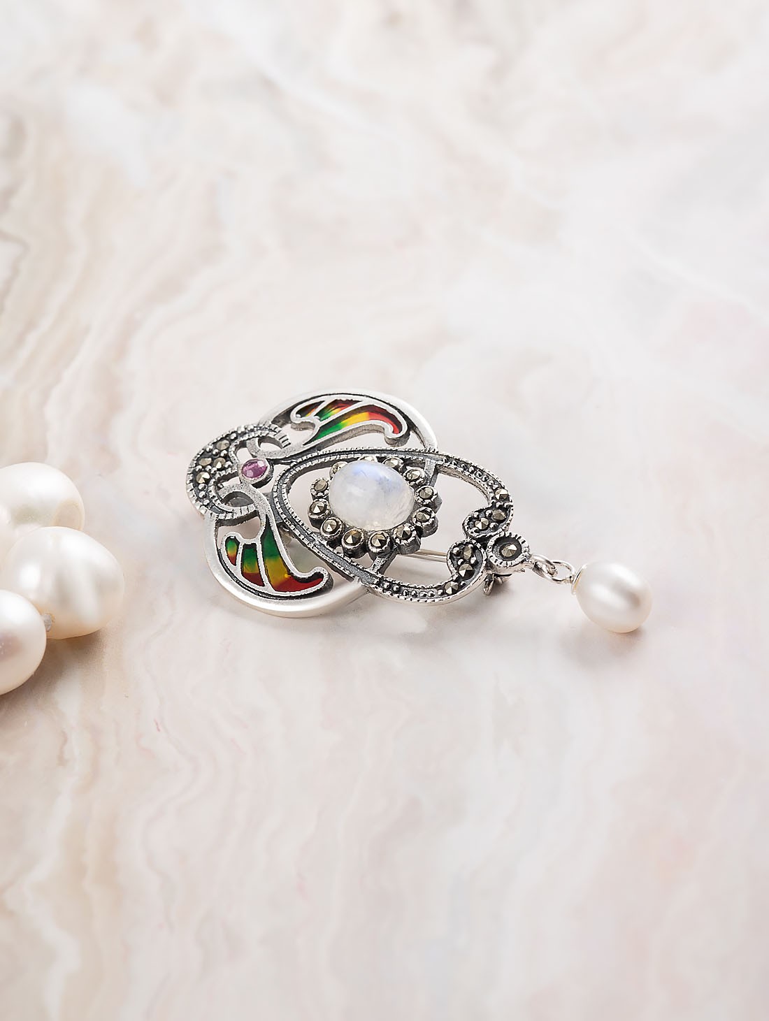 91530 Брошь-кулон (Ag 925)