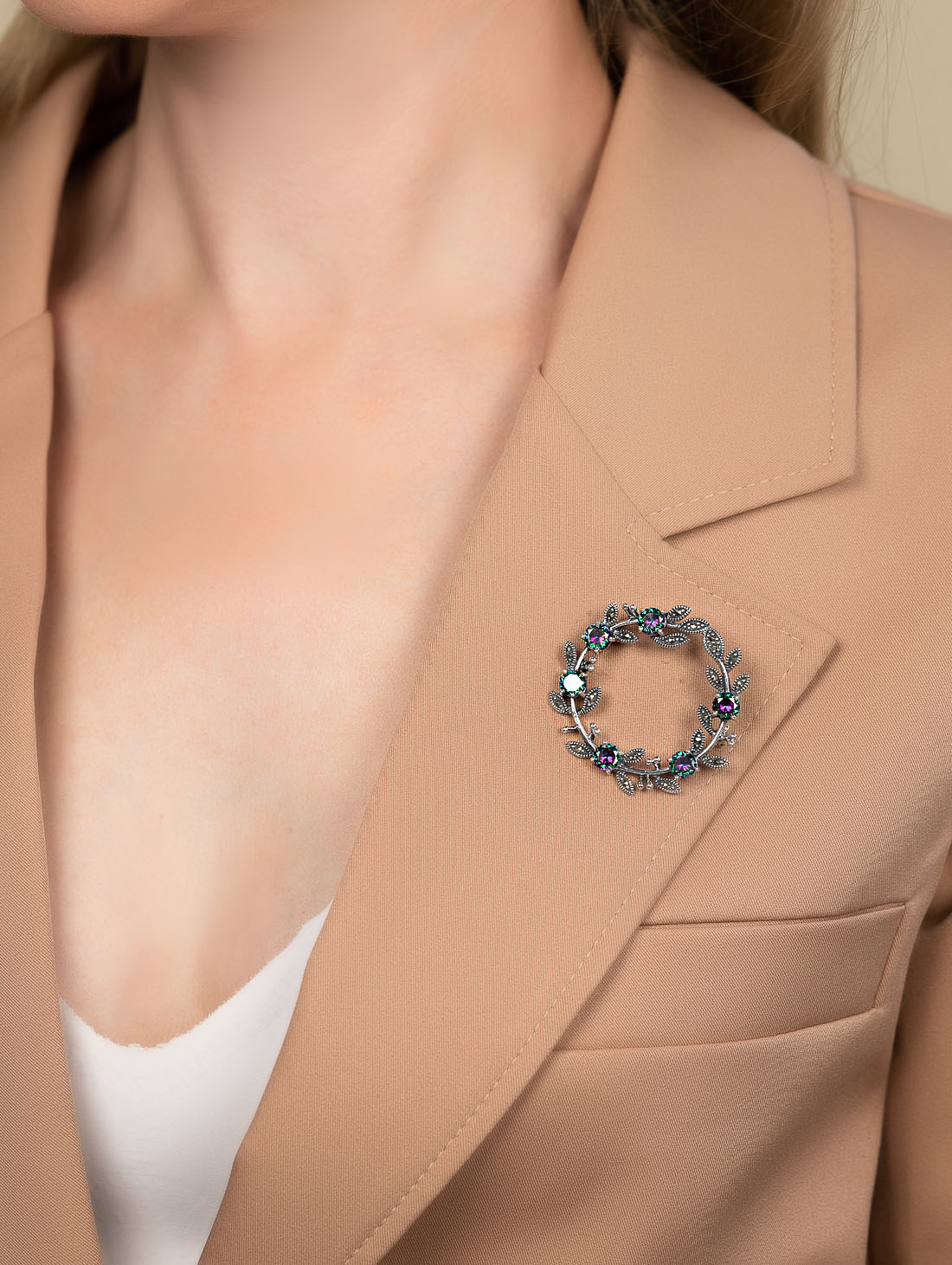 91579 Брошь (Ag 925)