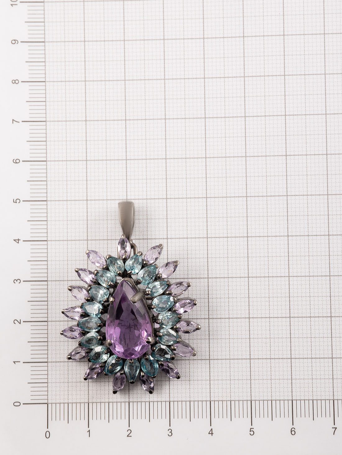 042378 Брошь-кулон (Ag 925)