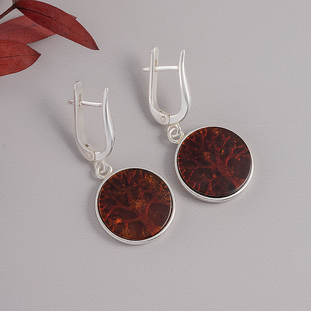 812478 кор Серьги (Ag 925)