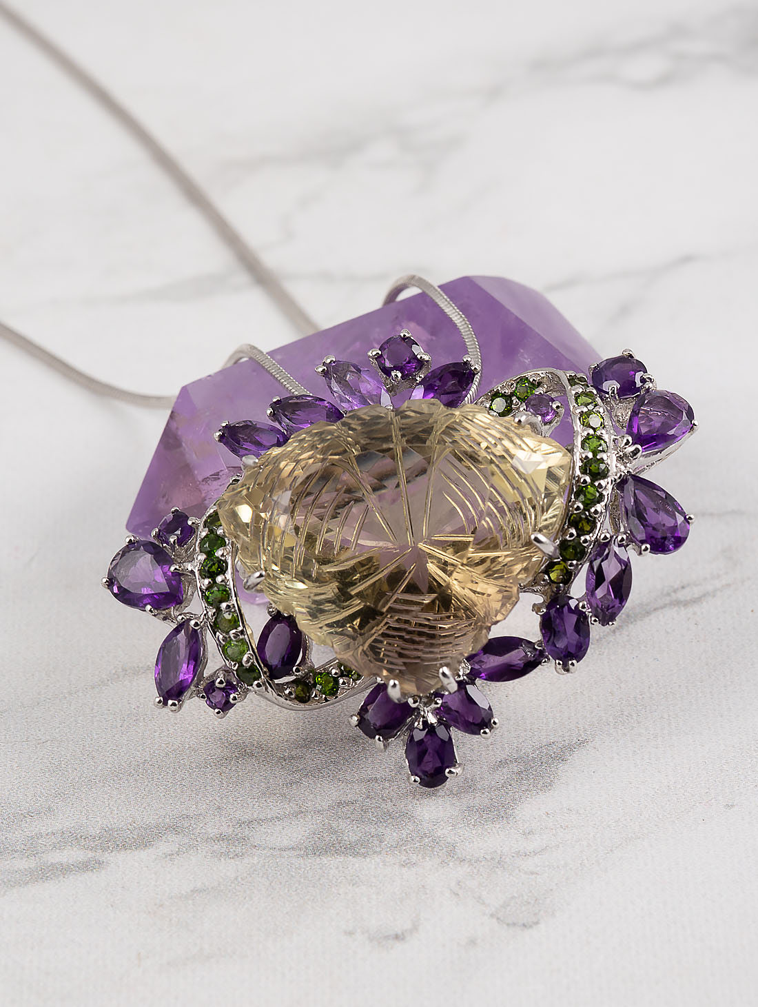 042386 Брошь-кулон (Ag 925)