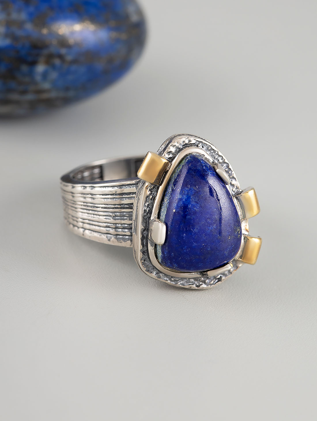 Rrr1462z Лазурит Кольцо (Ag 925)