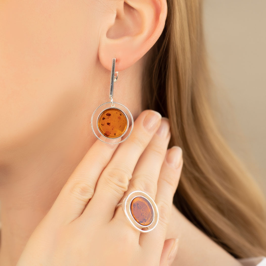 812449 кор Серьги (Ag 925)