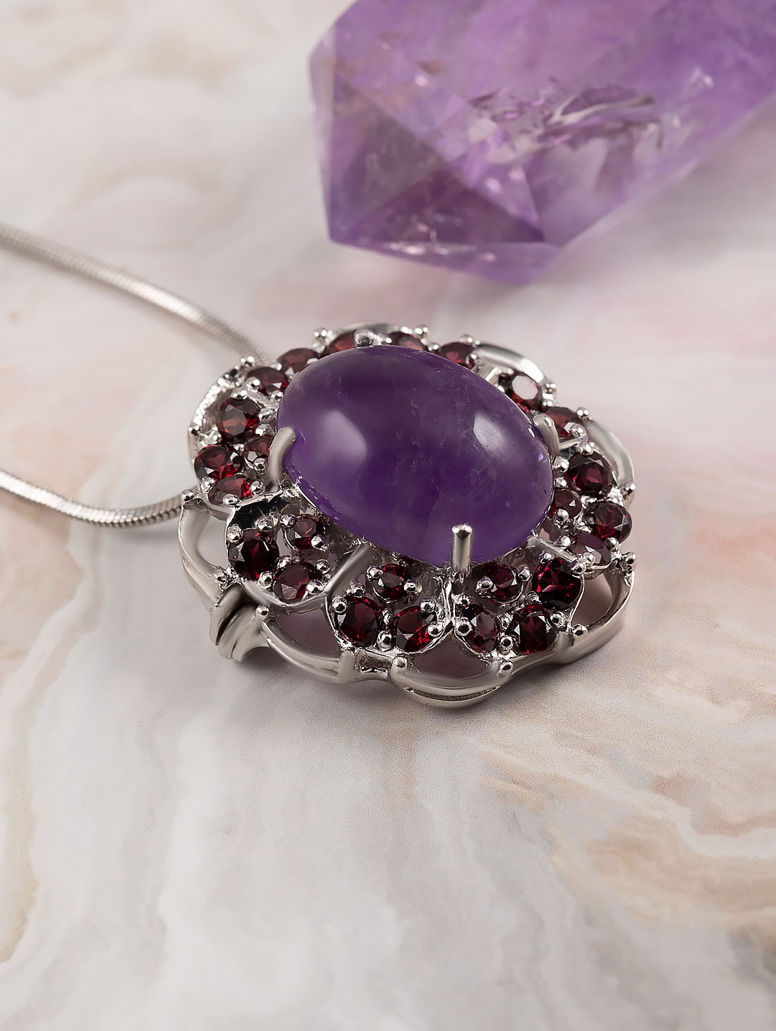 042399 Брошь-кулон (Ag 925)