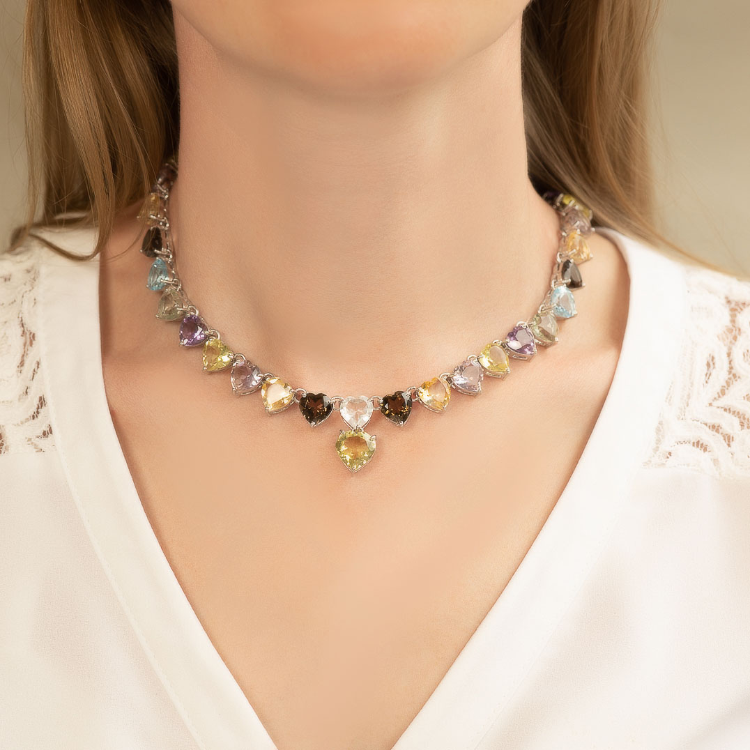 1300123 Колье (Ag 925)