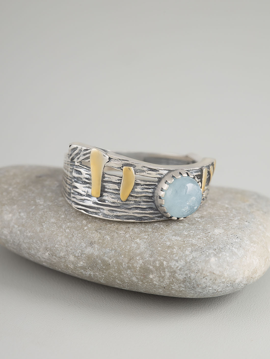 Rrr1498z Аквамарин Кольцо (Ag_925)