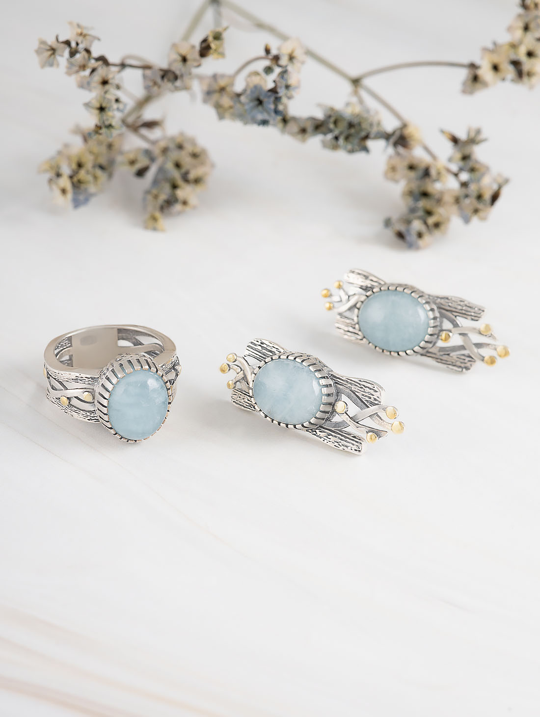 Err1497z Аквамарин Серьги (Ag 925)