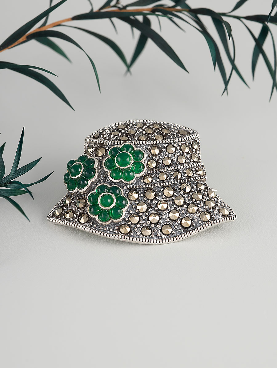 91510 Брошь-кулон (Ag 925)