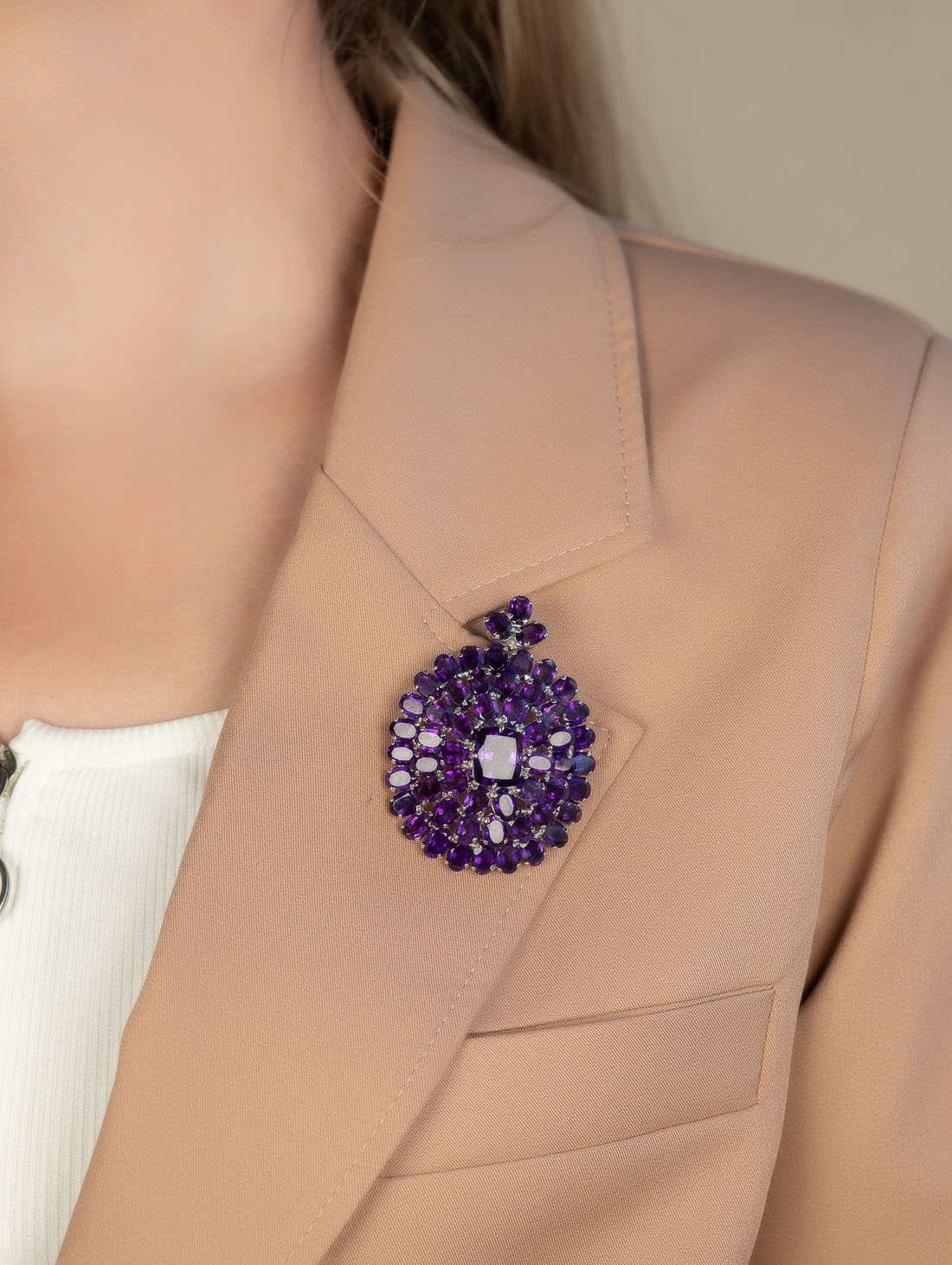 042355 Брошь-кулон (Ag 925)