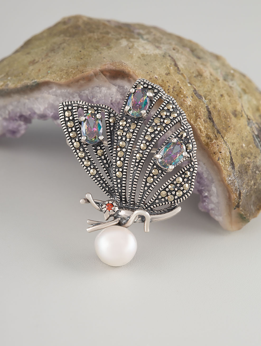 91569 Брошь (Ag 925)