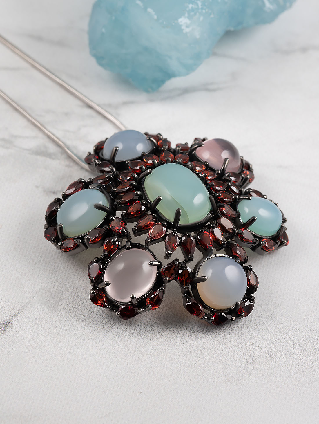 042382 Брошь-кулон (Ag 925)